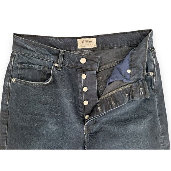 We The Free Stella High Rise Skinny Womens Jeans 30 Distressed Raw Hem Dark Chew - Picture 6 of 6